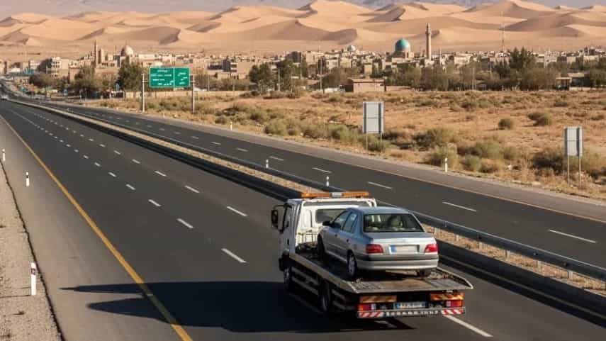 امداد خودرو کاشان در جاده قم نطنز و آران‌ و بیدگل